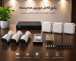 پک 4 کانال NOVATEK  همراه 3 دوربین